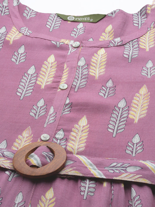Floral Print A-Line Dress