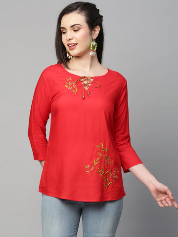 Embroidered Sequinned Kurti